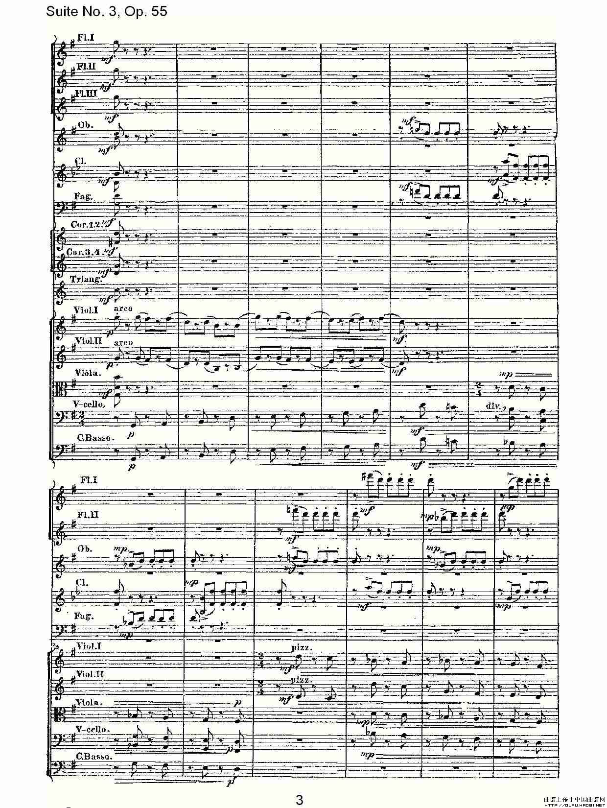 Suite No. 3, Op.55  第三套曲,Op.55第三乐章（一）