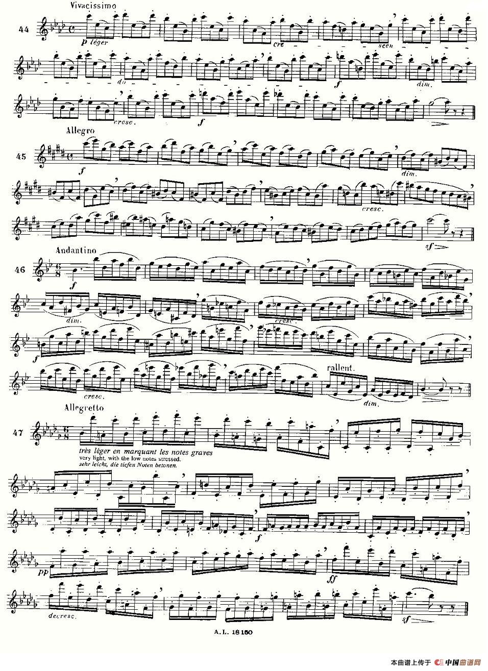 简易音阶练习100首之37-49（moyse - 100 studies after