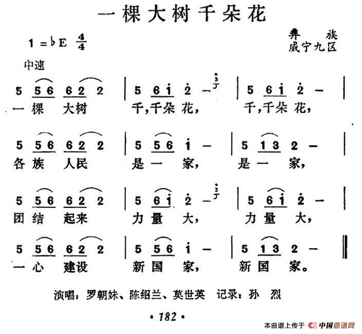 一棵大树千朵花