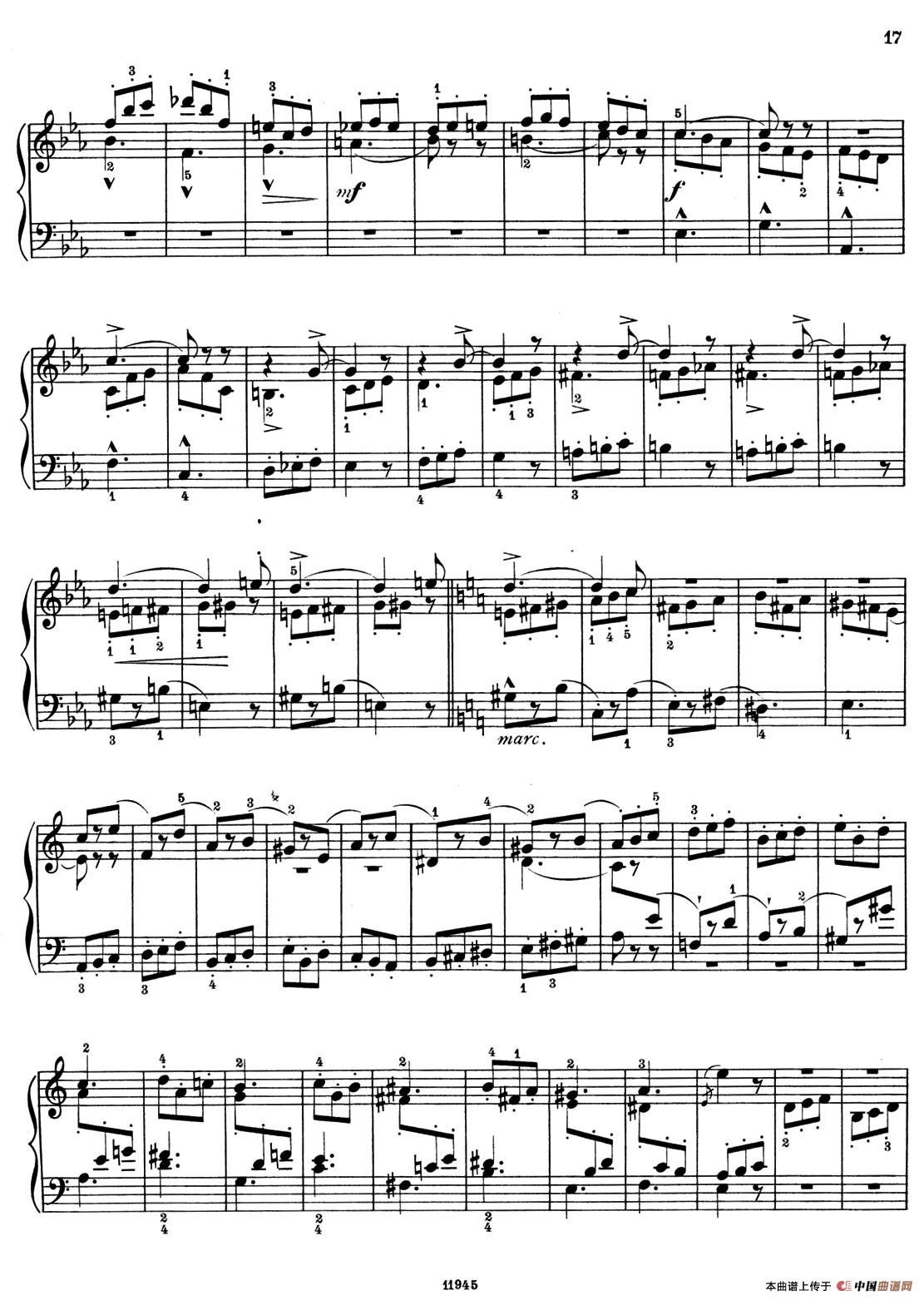 a小调第一组曲 Op.69（5、FUGA）