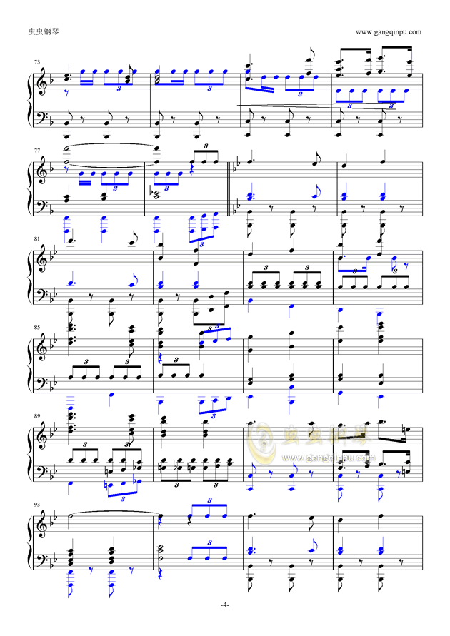 德国空军进行曲钢琴谱