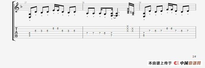 CNBLUE 《孤独啊》吉他谱一