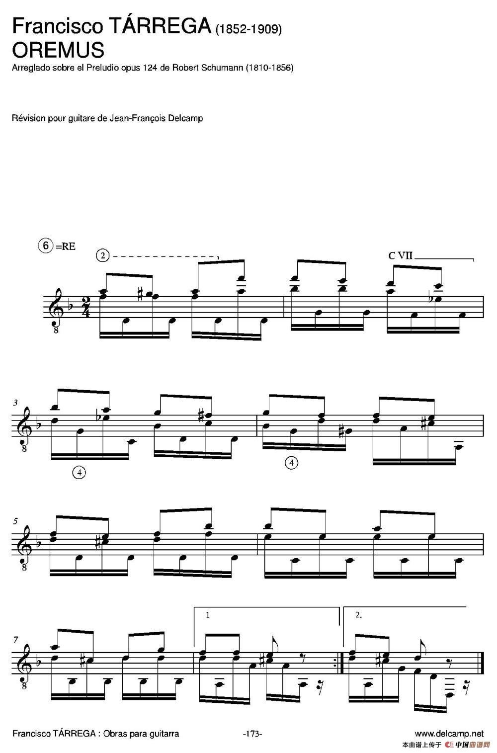 OREMUS(Arreglado sobre el Preludio opus 124 de Robert Schuma