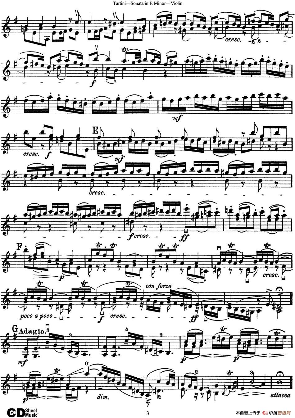 Violin Sonata in E Minor