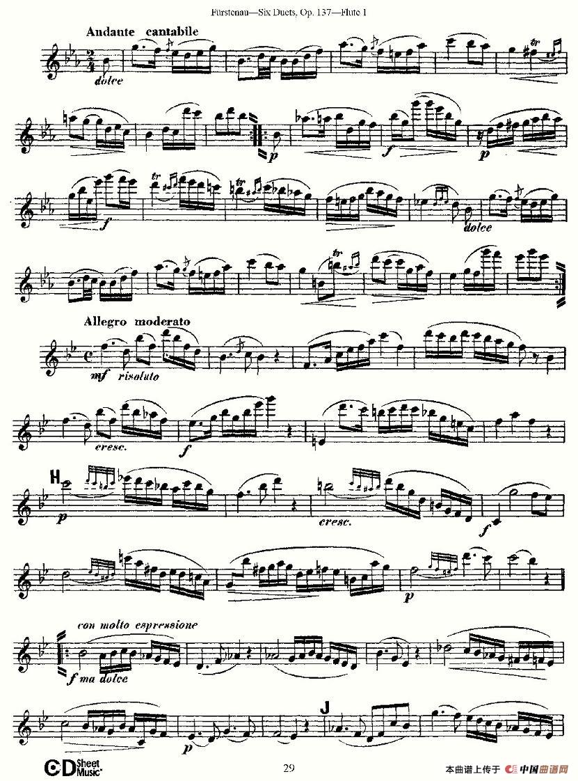 Six Duets, Op.137 之五（二重奏 六首作品 137号）