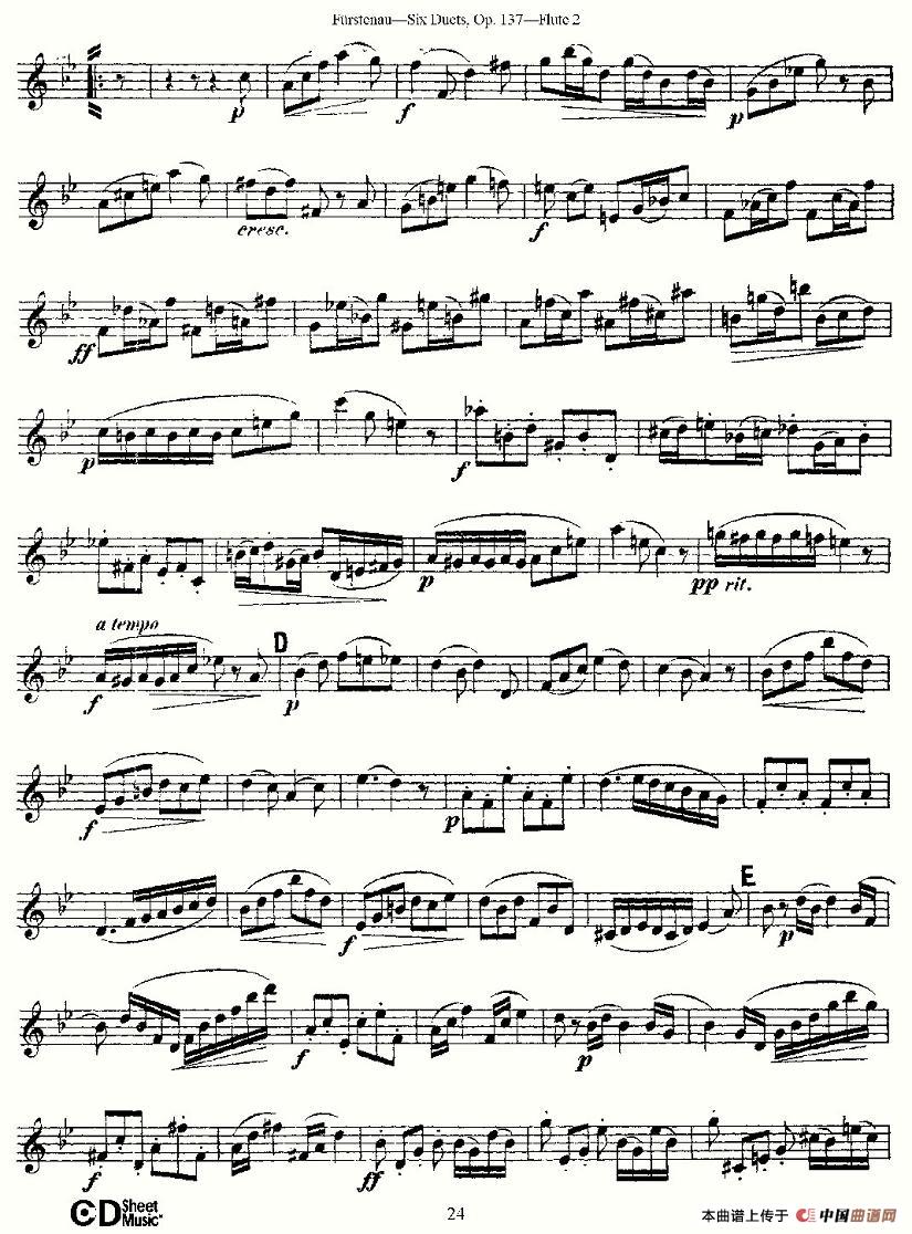 Six Duets, Op.137 之五（二重奏 六首作品 137号）