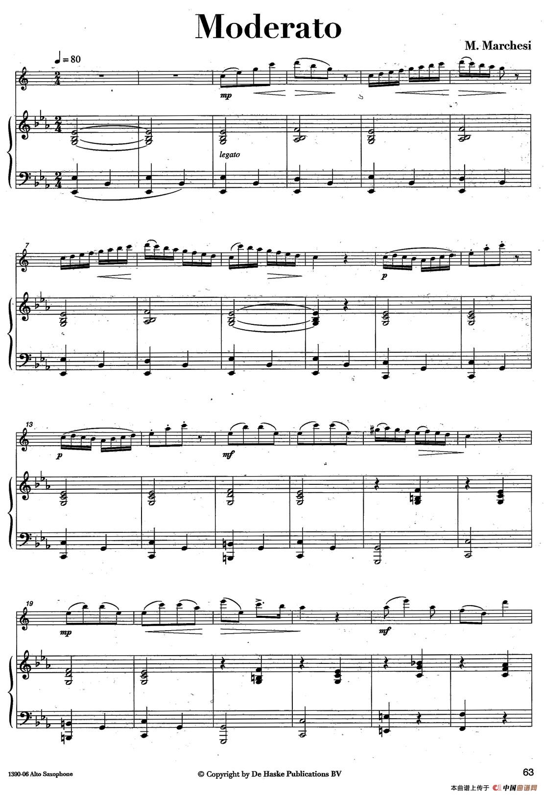 Moderato（中音萨克所+钢琴伴奏、版本二）