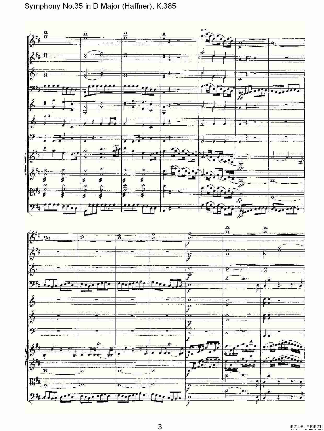 Symphony No.35 in D Major, K.385（D大调第三十五交响曲