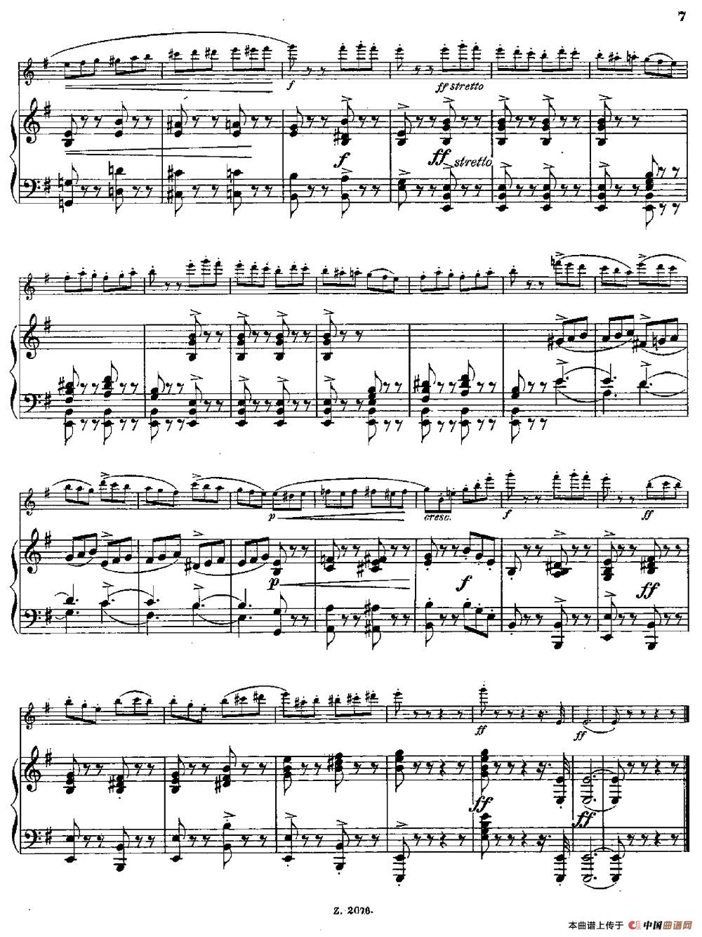 Tarantelle（Op.55 No.8）（长笛+钢琴伴奏）