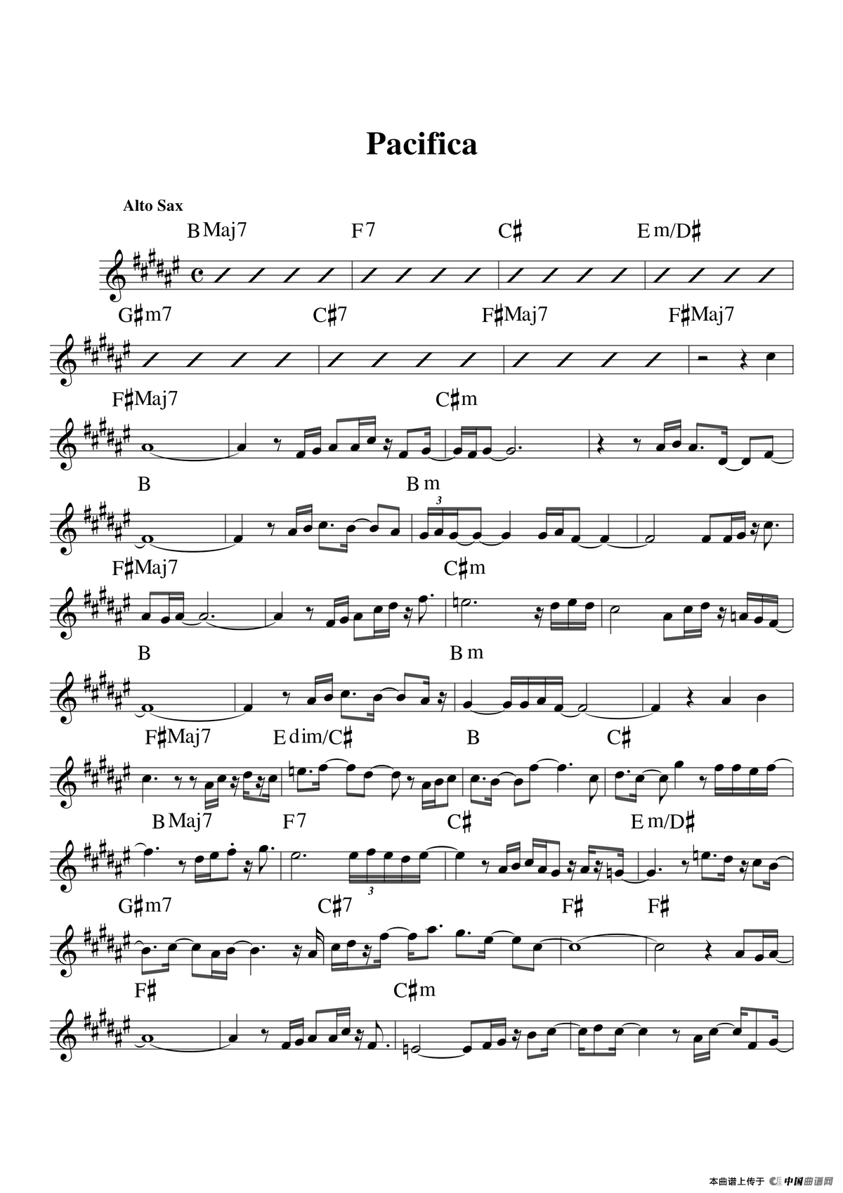 Pacifica（中音萨克斯）