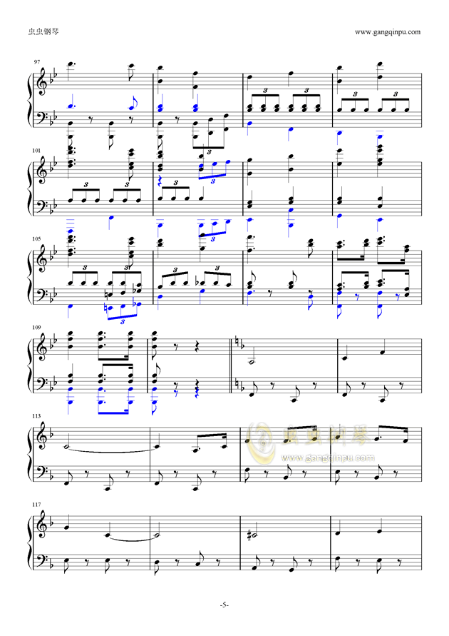 德国空军进行曲钢琴谱