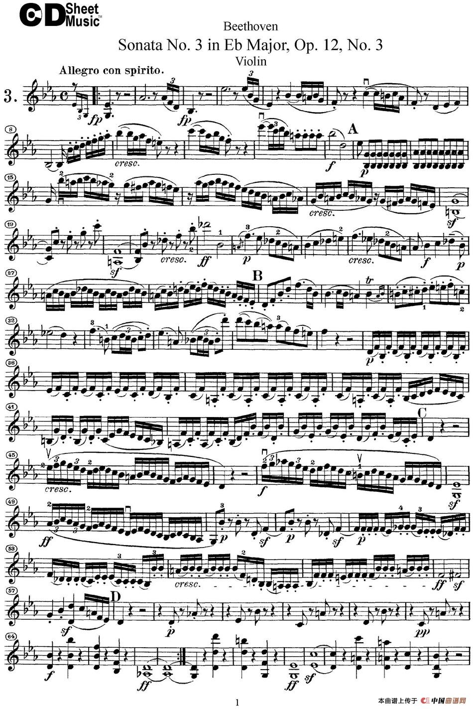 Violin Sonata No.3 in Eb Major Op.12 No.3_3
