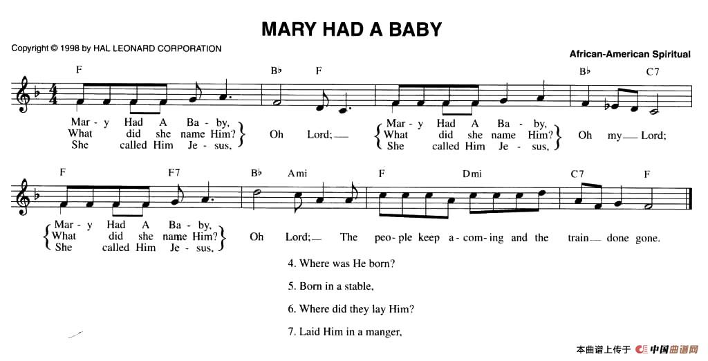 MARY HAD BABY