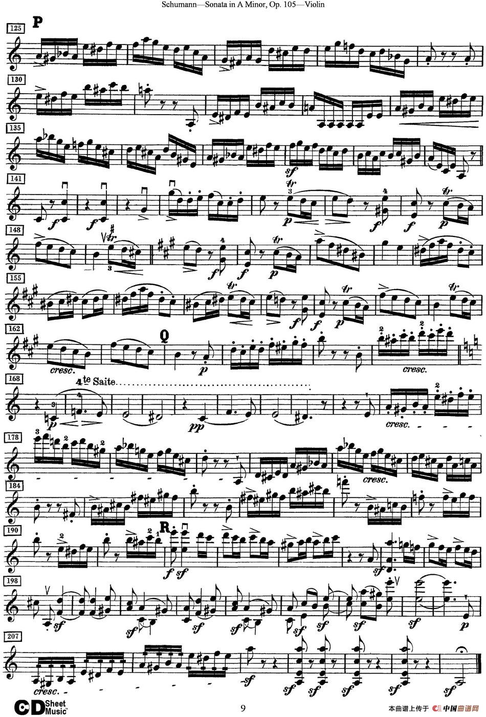 Violin Sonata in A minor Op.105