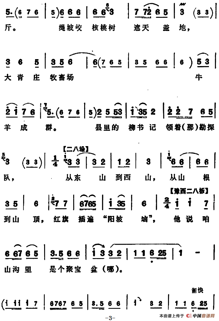 俺外甥在部队给我来信（《朝阳沟》二大娘唱段