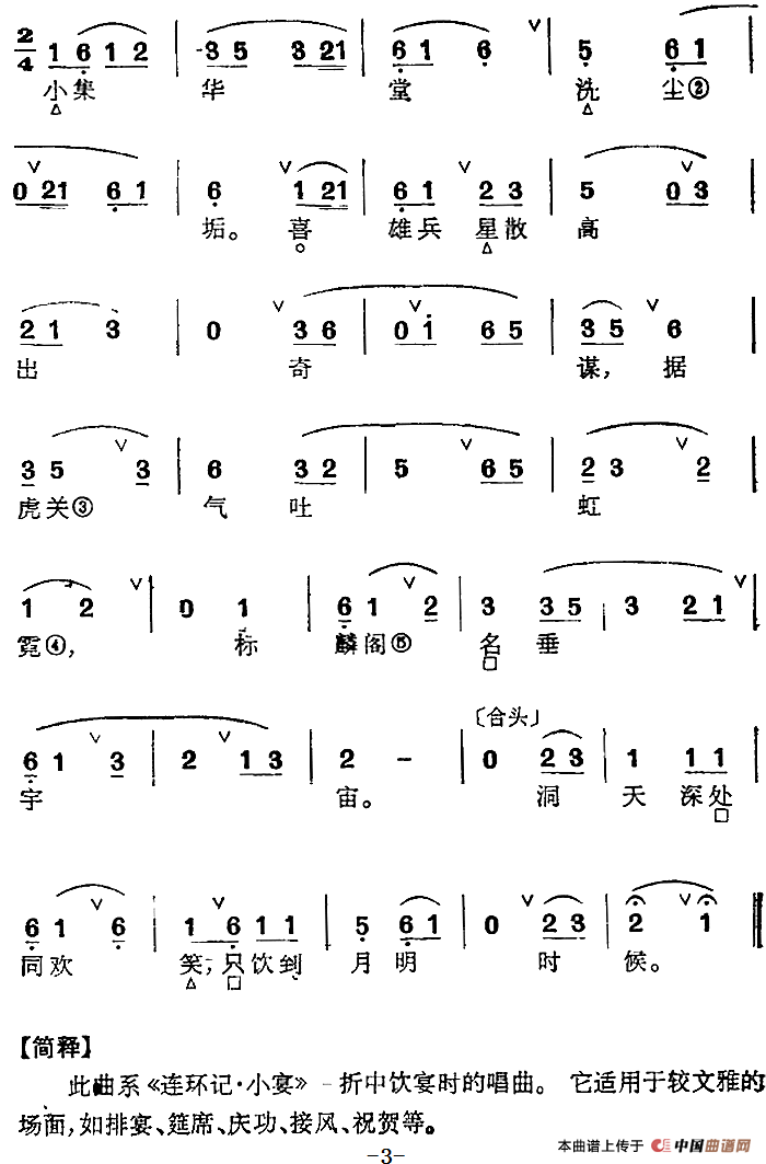 京剧群曲汇编：画眉序（3首）