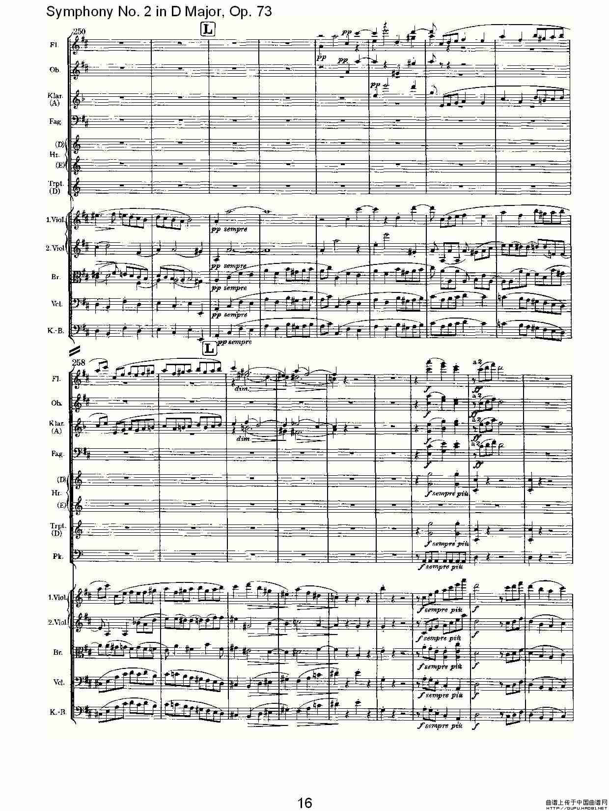 D大调第二交响曲, Op.73第四乐章