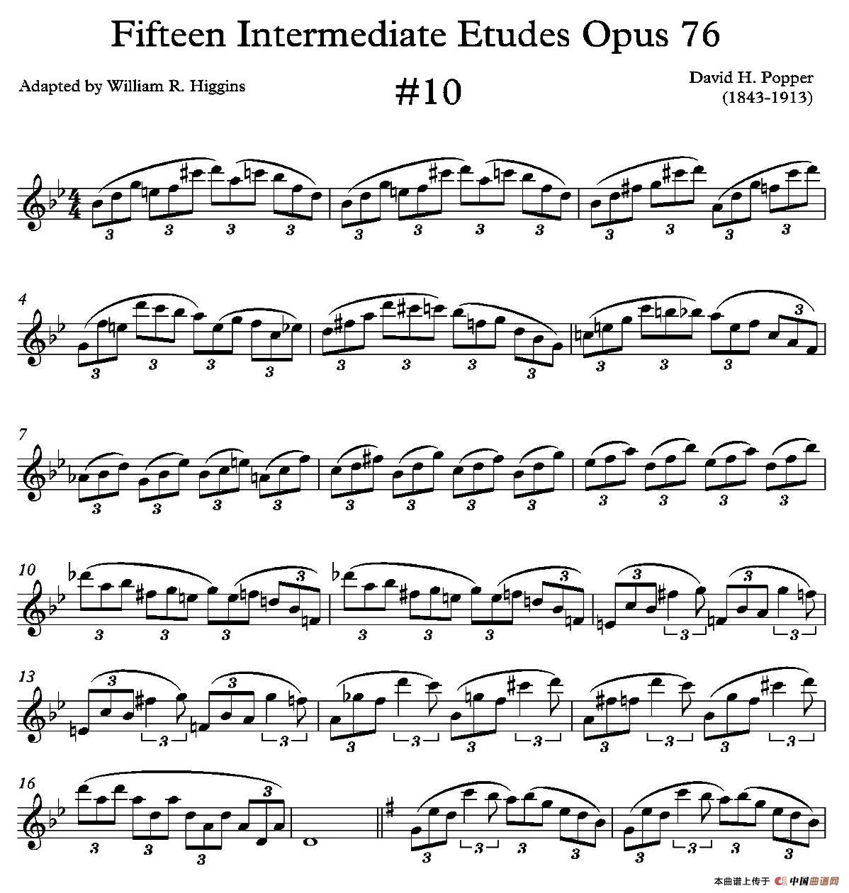 中级练习曲15首 Op76（10）