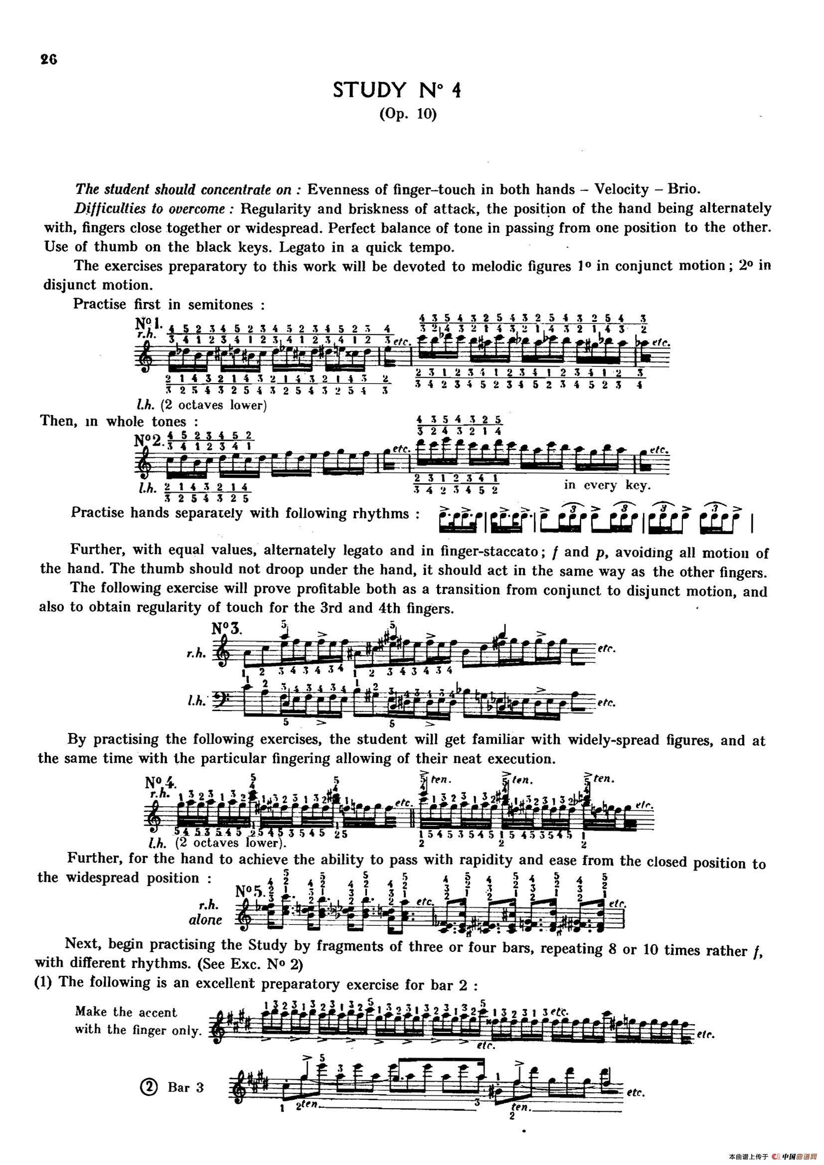12 Etudes Op.10 柯尔托教学版（12首练习曲·4）