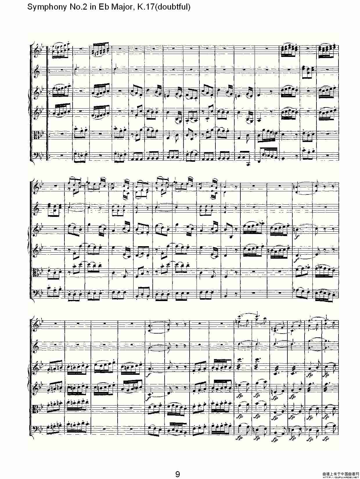 Symphony No.2 in Bb Major（doubtful))，K.1）