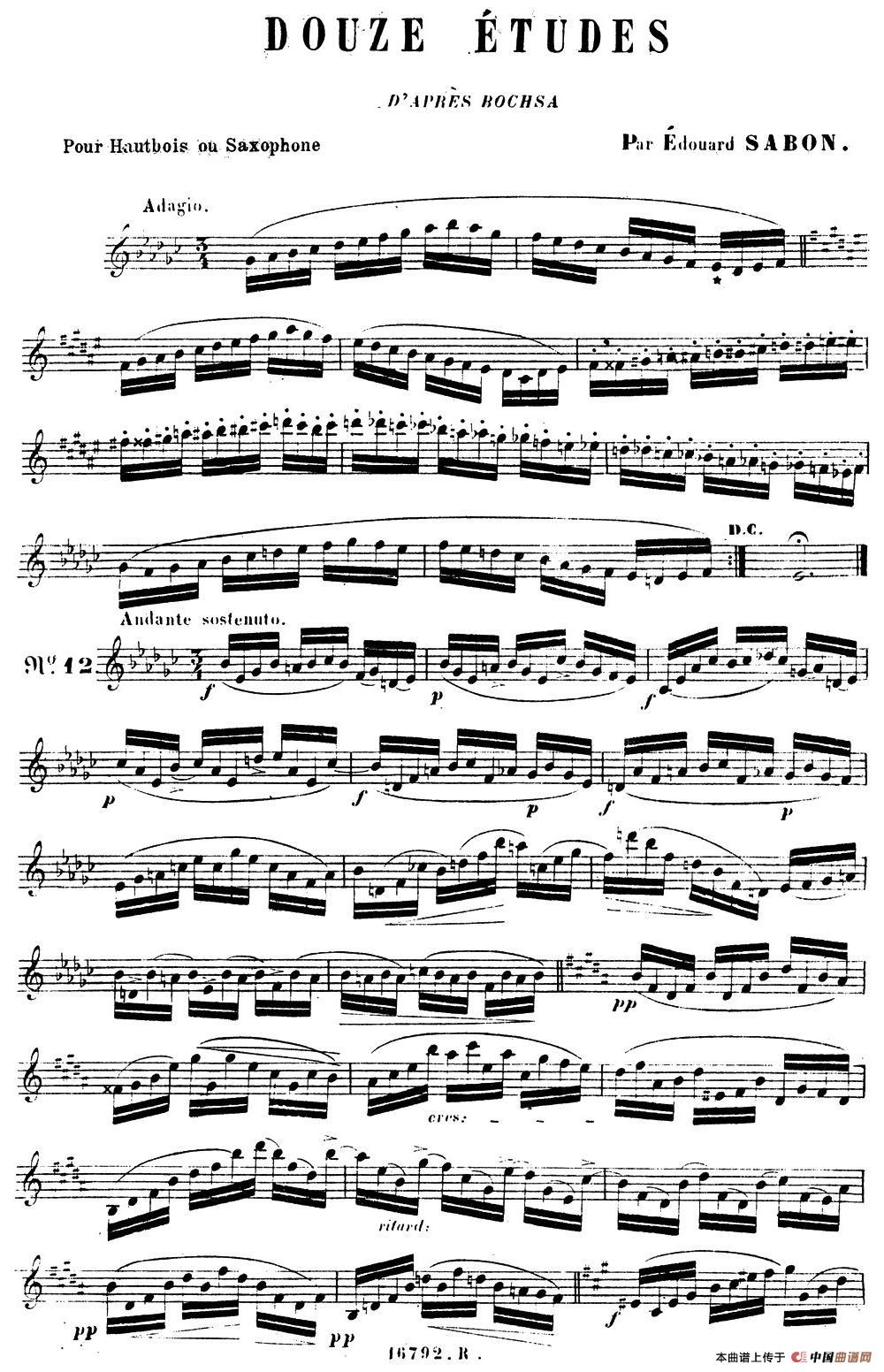 E.Sabon-12首练习曲（12）