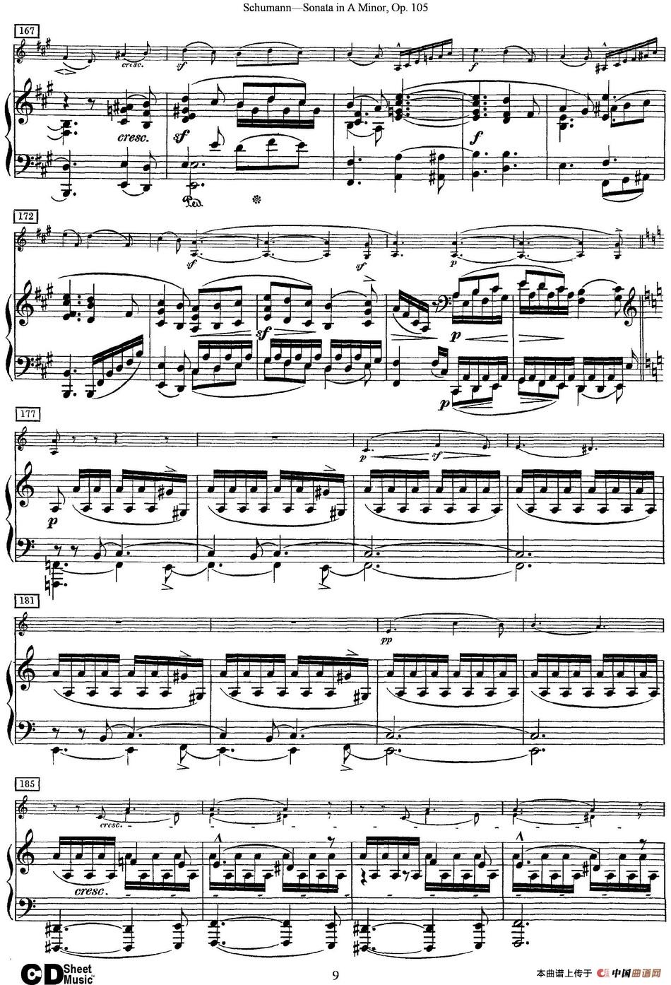 Violin Sonata in A minor Op.105（小提琴+钢琴伴奏）