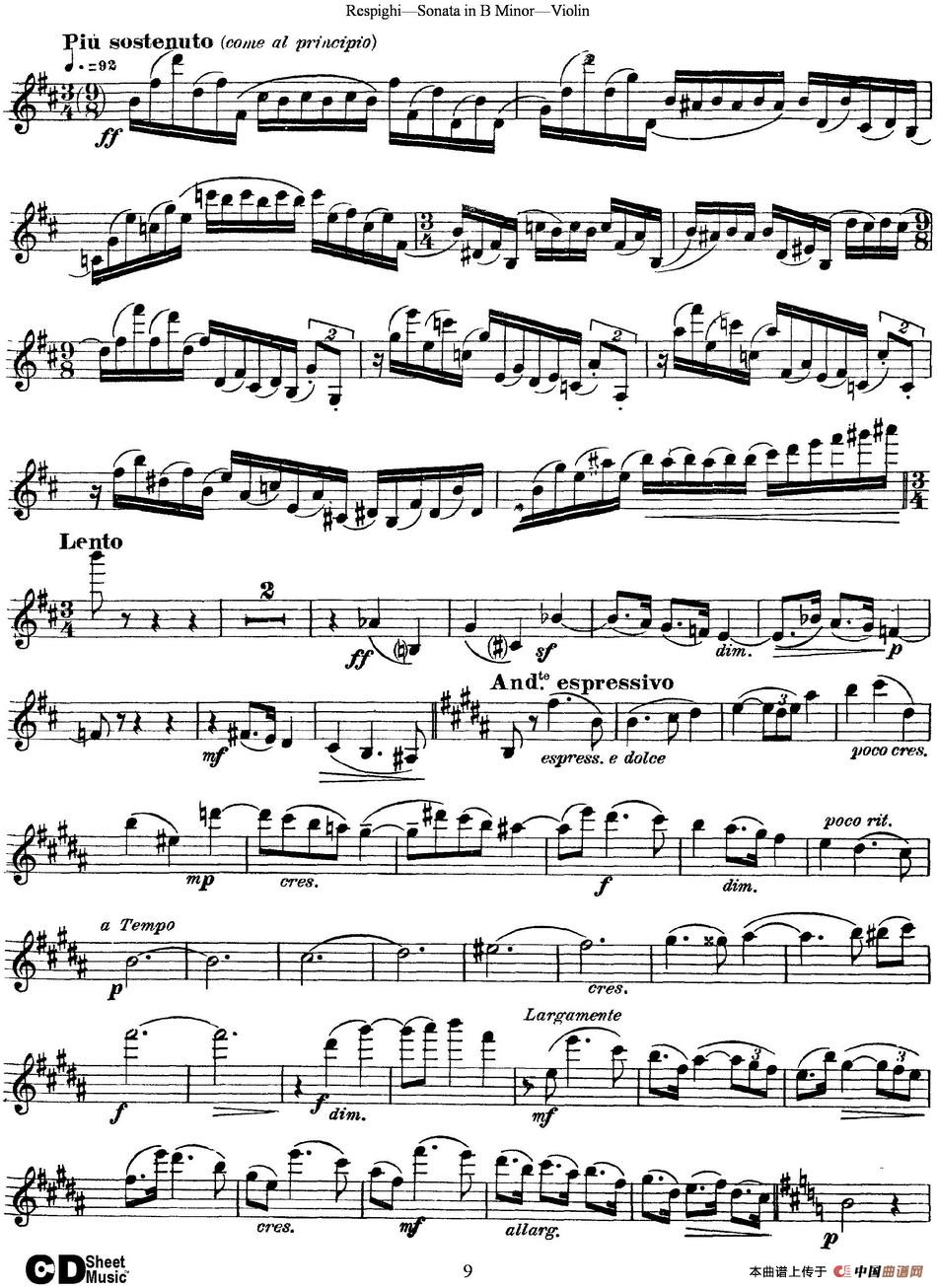 Violin Sonata in B Minor