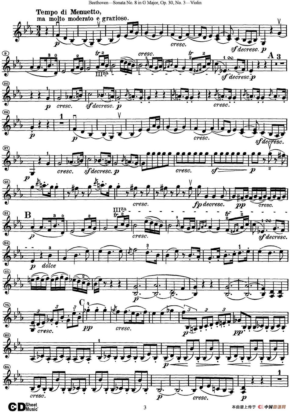 Violin Sonata No.8 in G Major Op.30 No.3_4