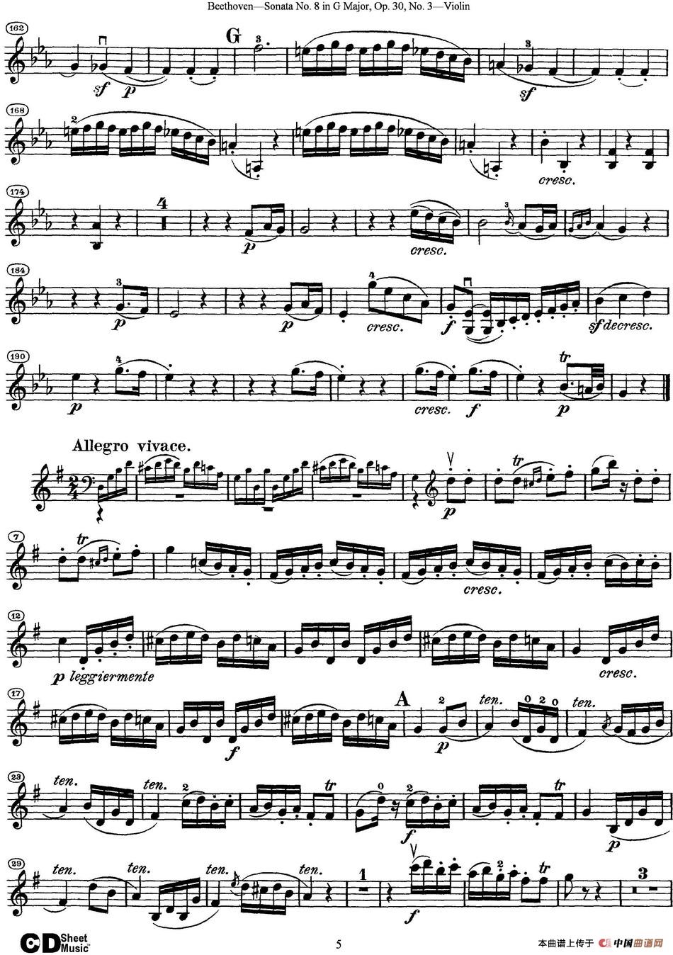 Violin Sonata No.8 in G Major Op.30 No.3_4