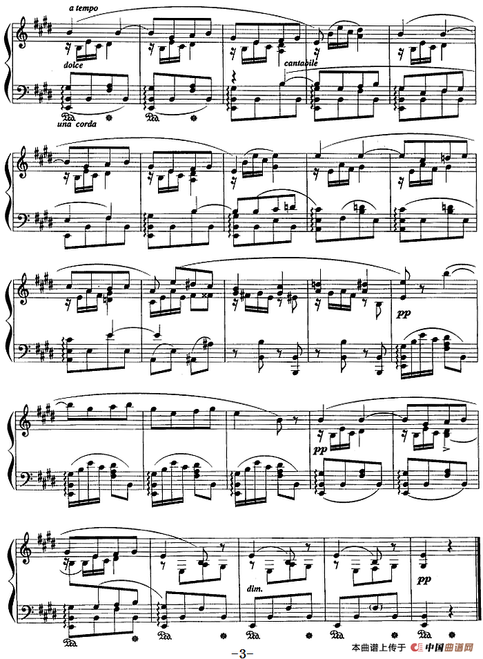 现代钢琴曲：8、摇篮曲（Op.56，No.1）