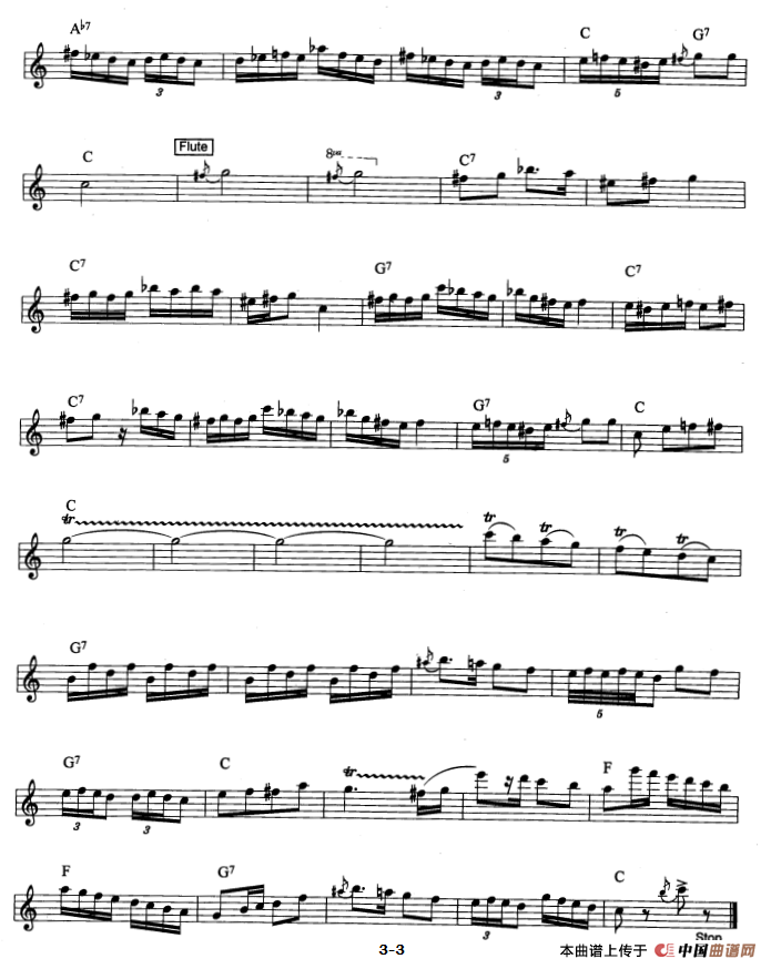 霍拉舞曲（爵士乐版）电子琴谱