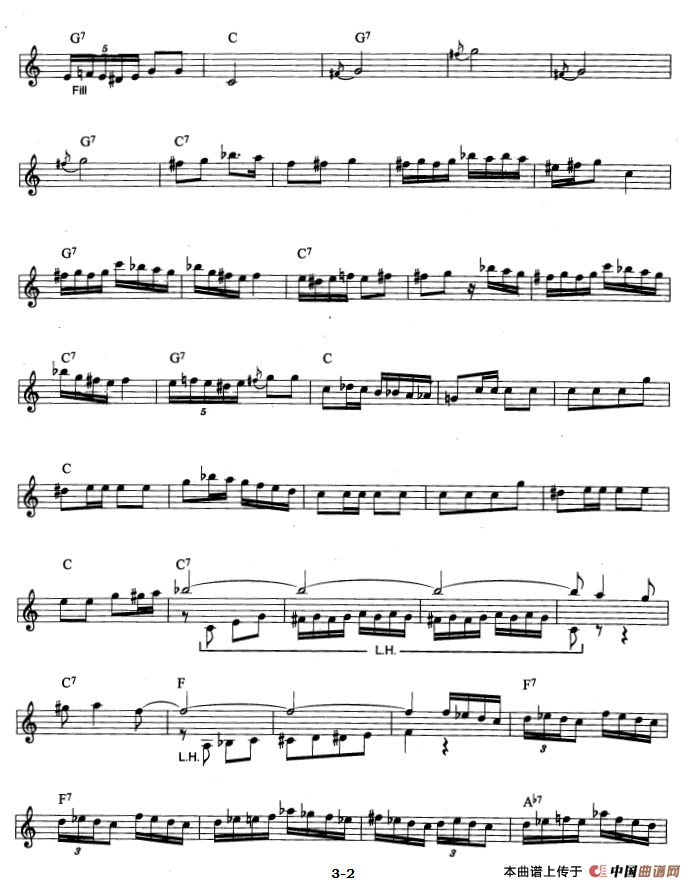 霍拉舞曲（爵士乐版）电子琴谱