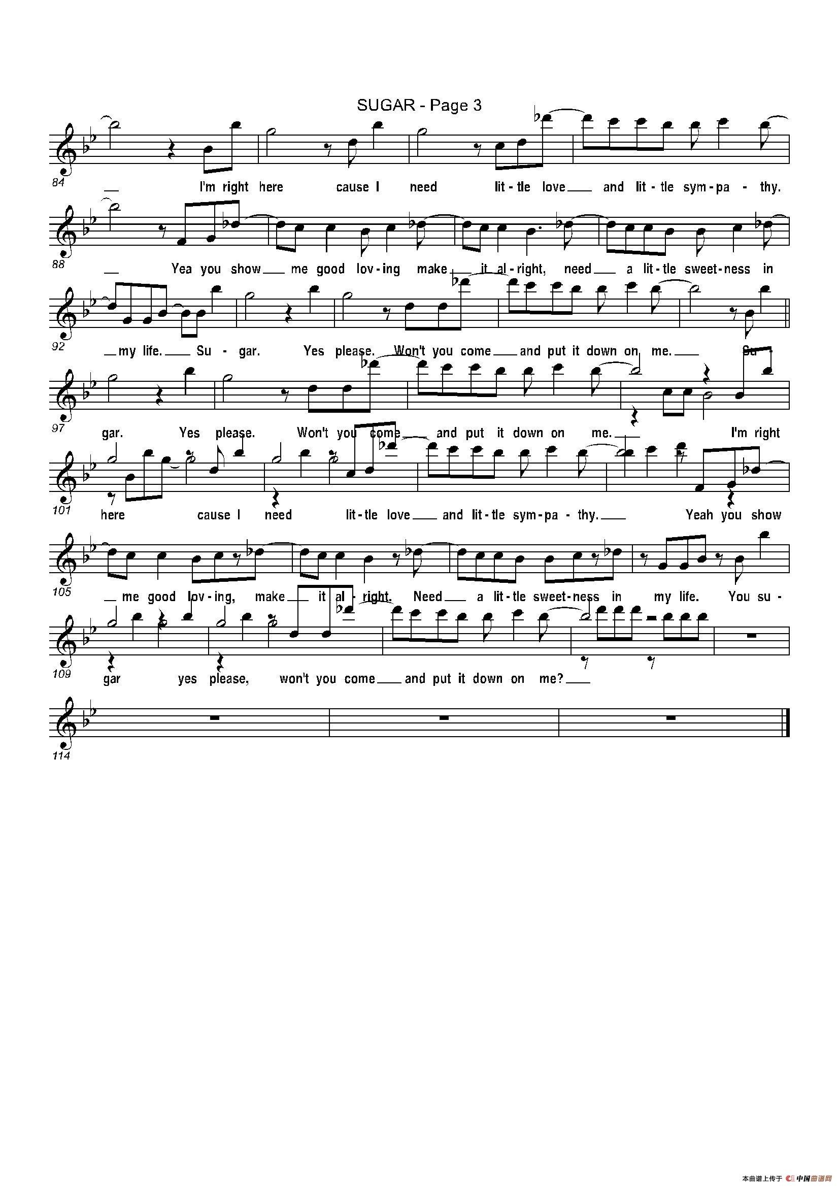 sugar（糖果）（中音萨克斯）