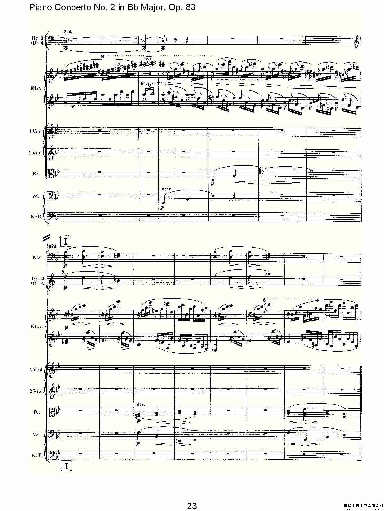 Bb大调钢琴第二协奏曲, Op.83第四乐章