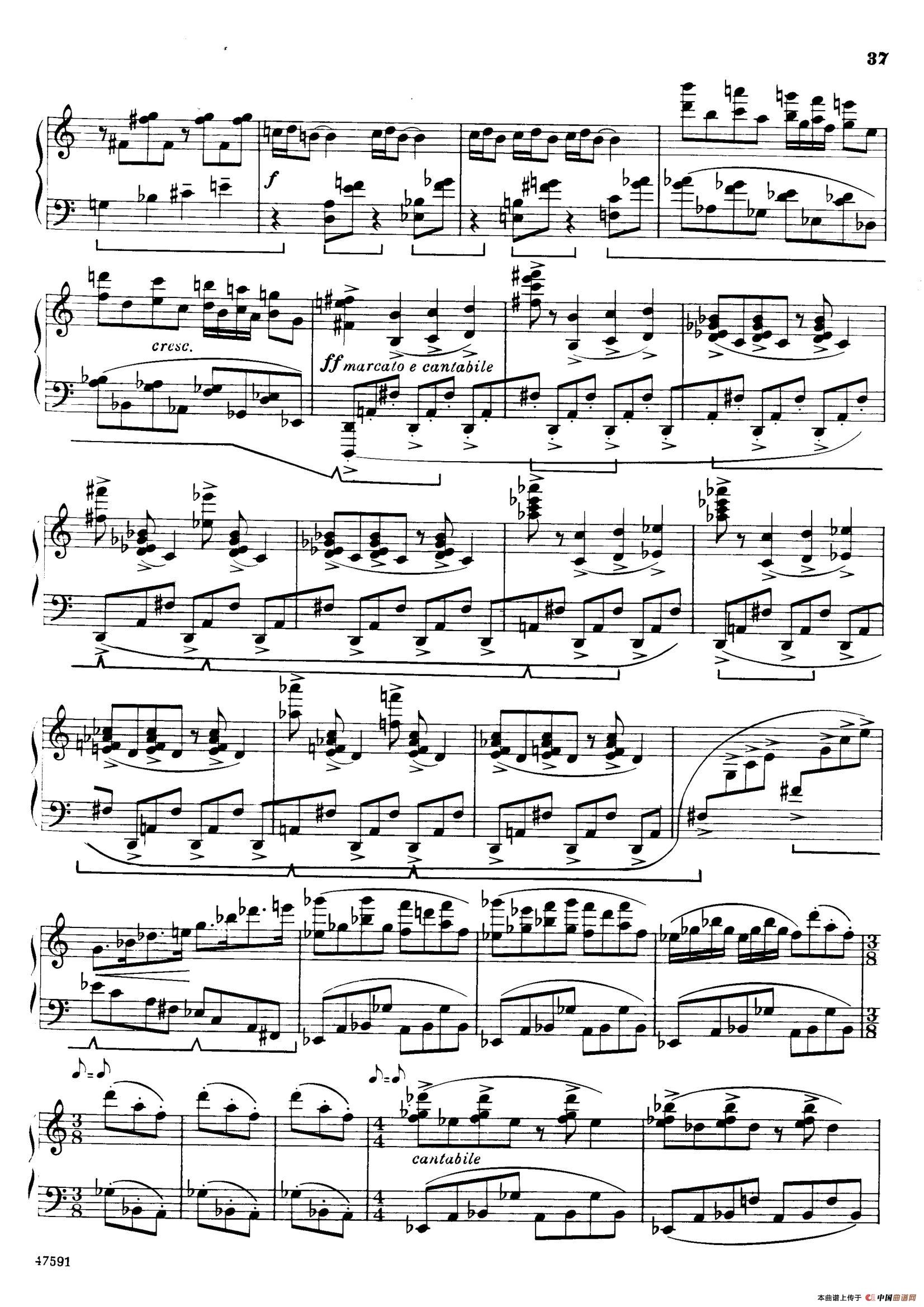 Piano Sonata in E-flat Major Op.95（降E大调钢琴奏鸣曲