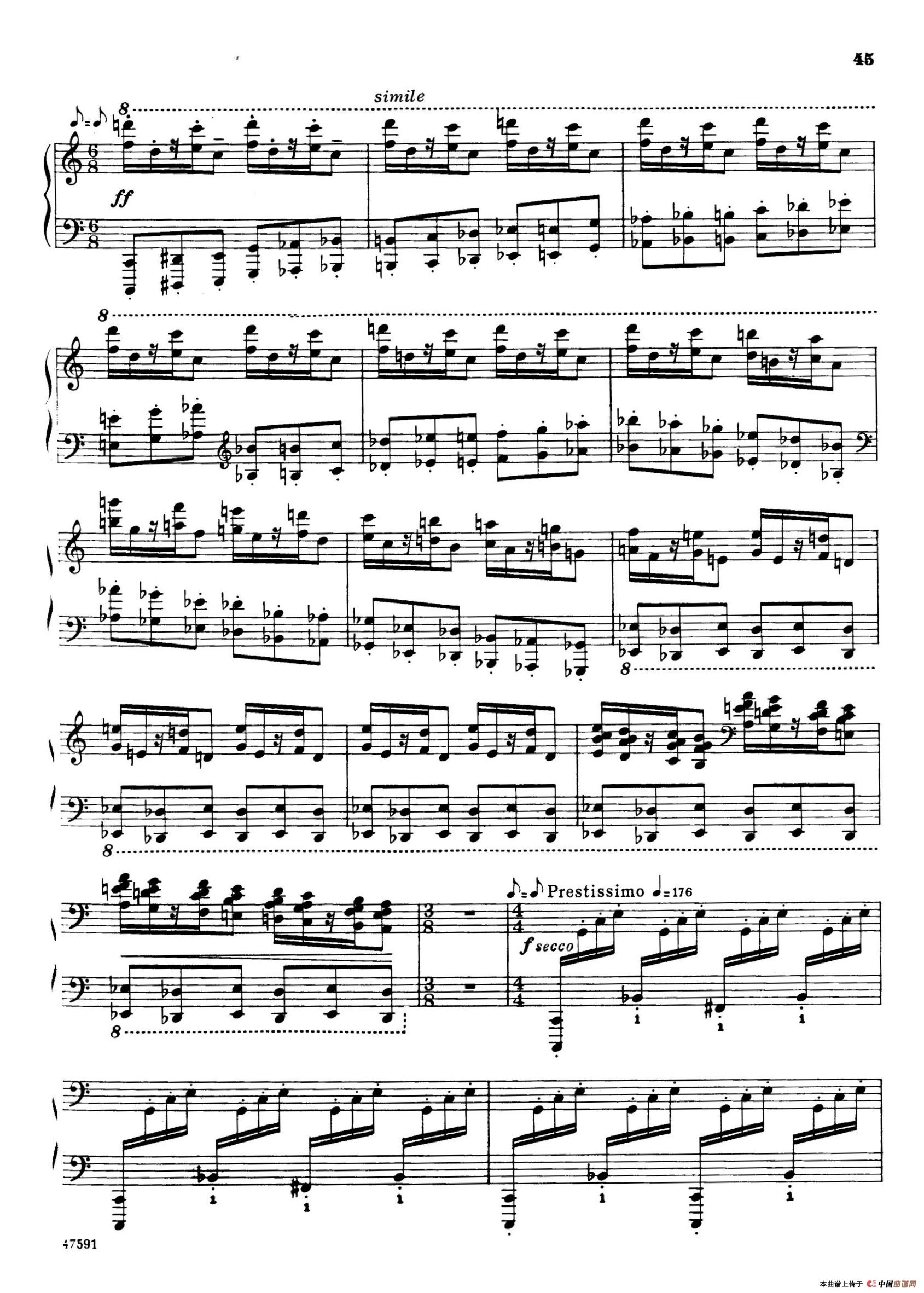 Piano Sonata in E-flat Major Op.95（降E大调钢琴奏鸣曲