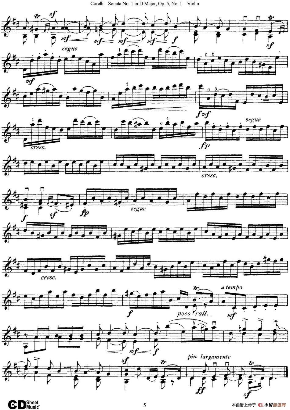 Sonata No.1 in D MajorOp.5 No.1