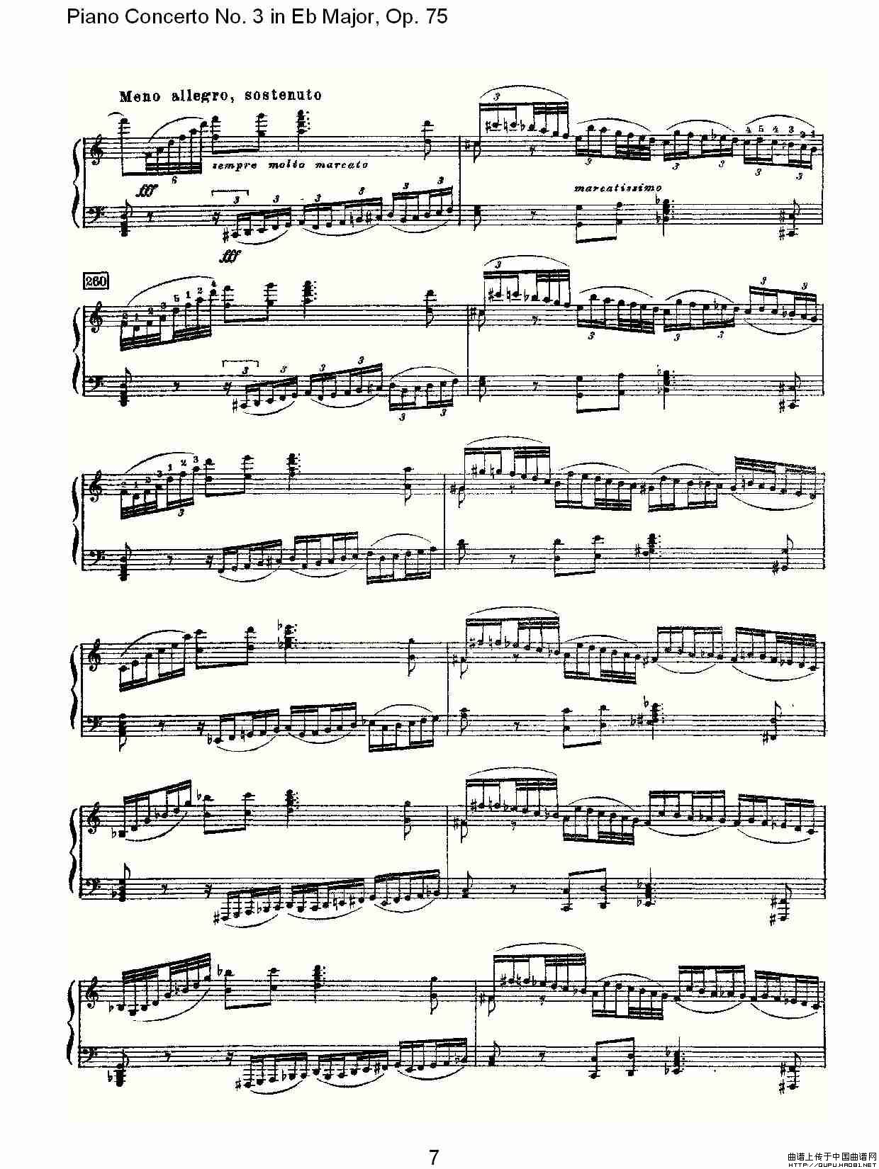 Piano Concerto No.3 in Eb Major, Op.75（Eb大调第三钢琴协