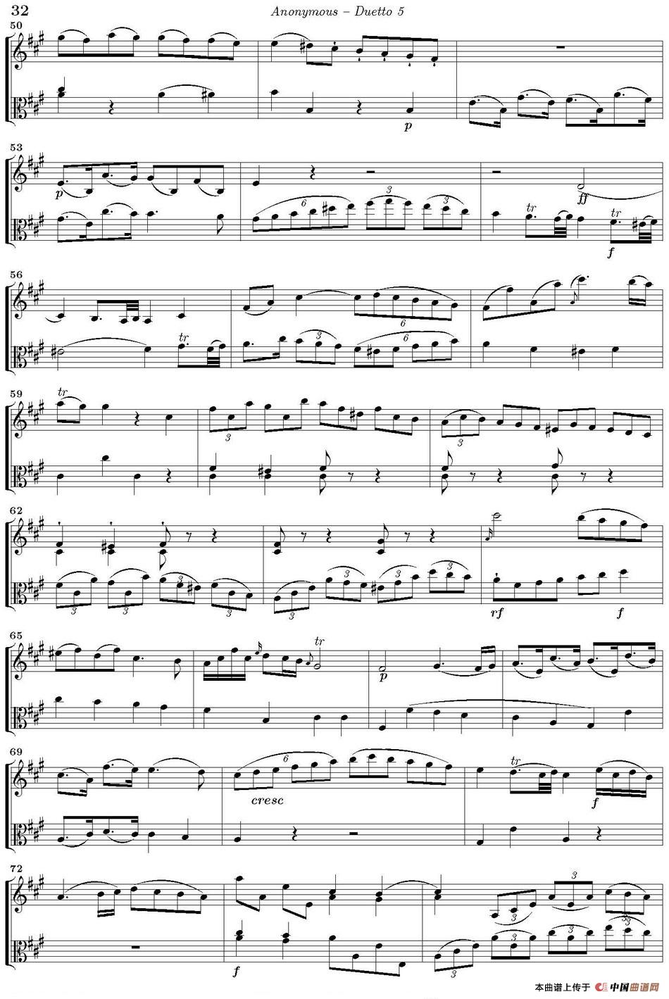Duetto 5（小提琴+中提琴）