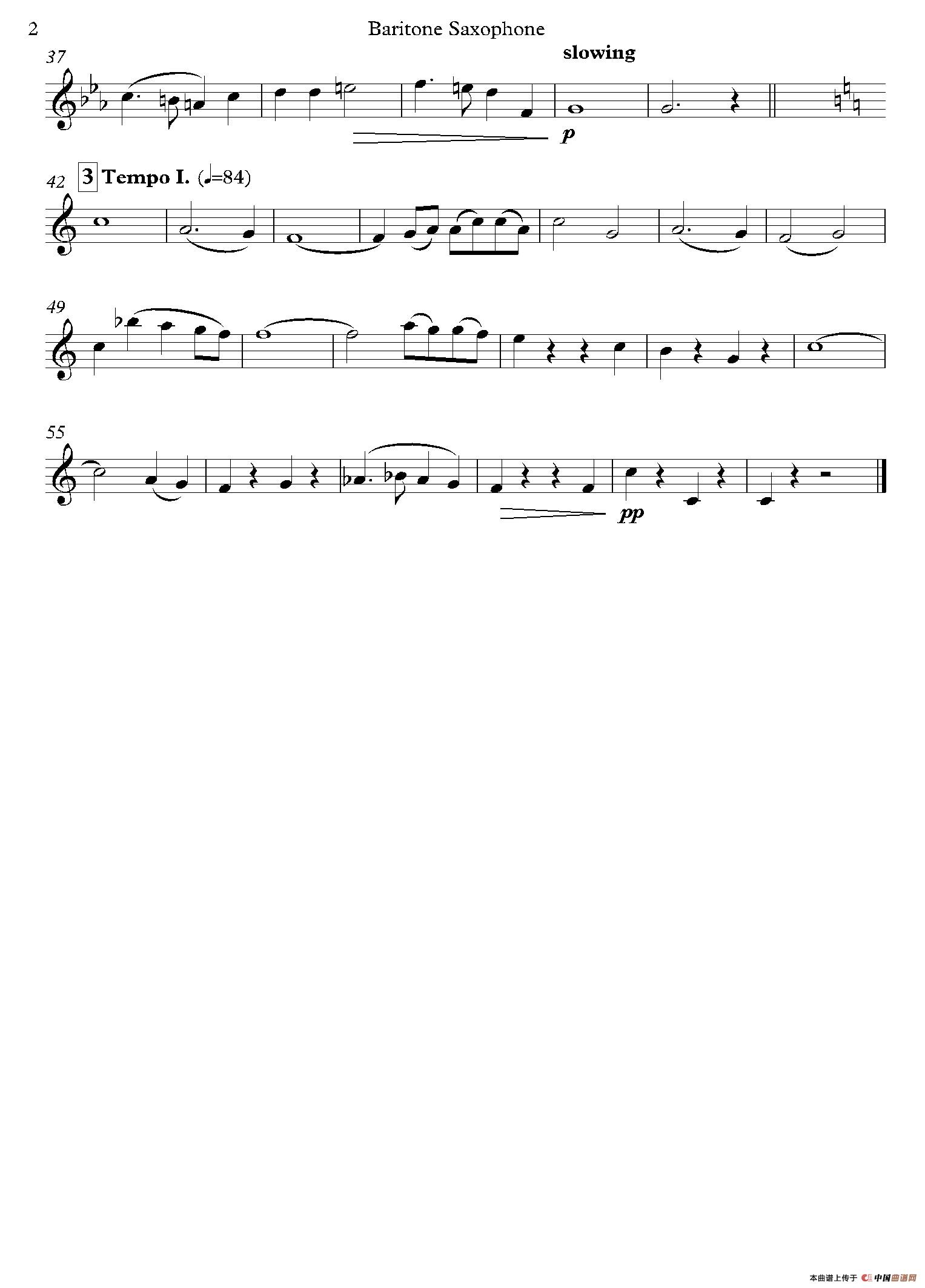 Midwinter Carol（四重奏分谱）萨克斯谱