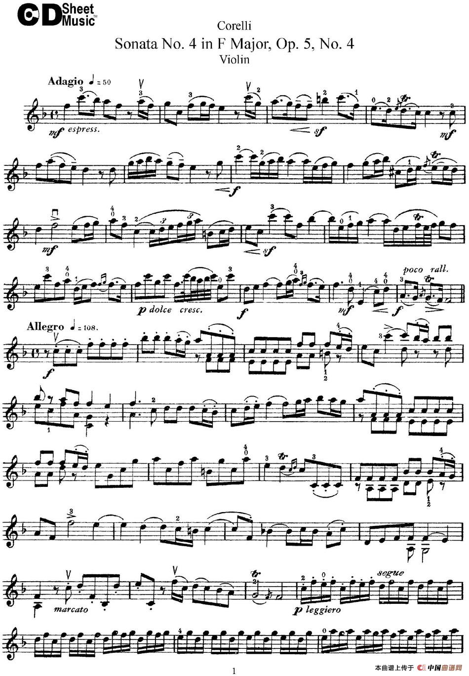 Sonata No.4 in F MajorOp.5 No.4