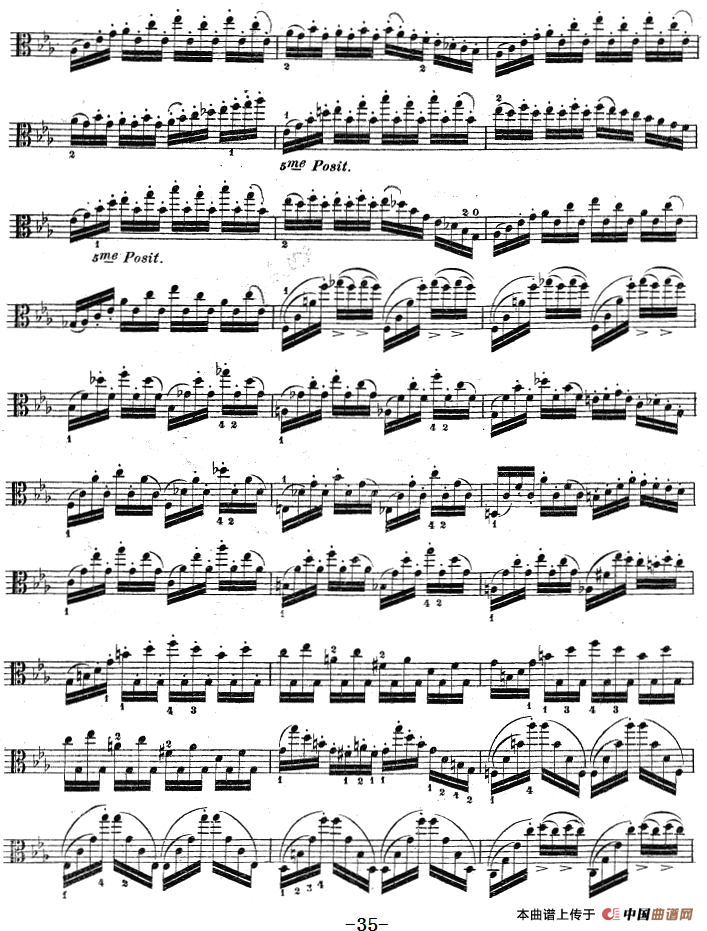 克莱采尔《中提琴练习曲40首》（ETUDE 27-29）