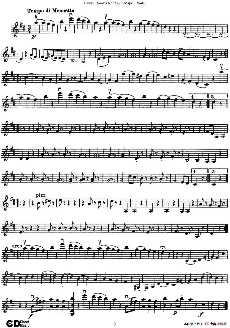 Violin Sonata No.2 in D Major