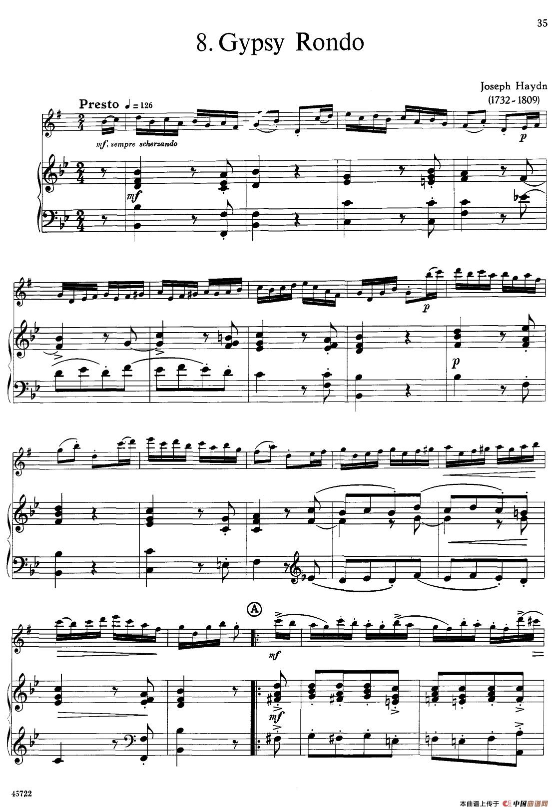 15首古典萨克斯独奏曲：8、Gypsy Rondo（中音萨克斯