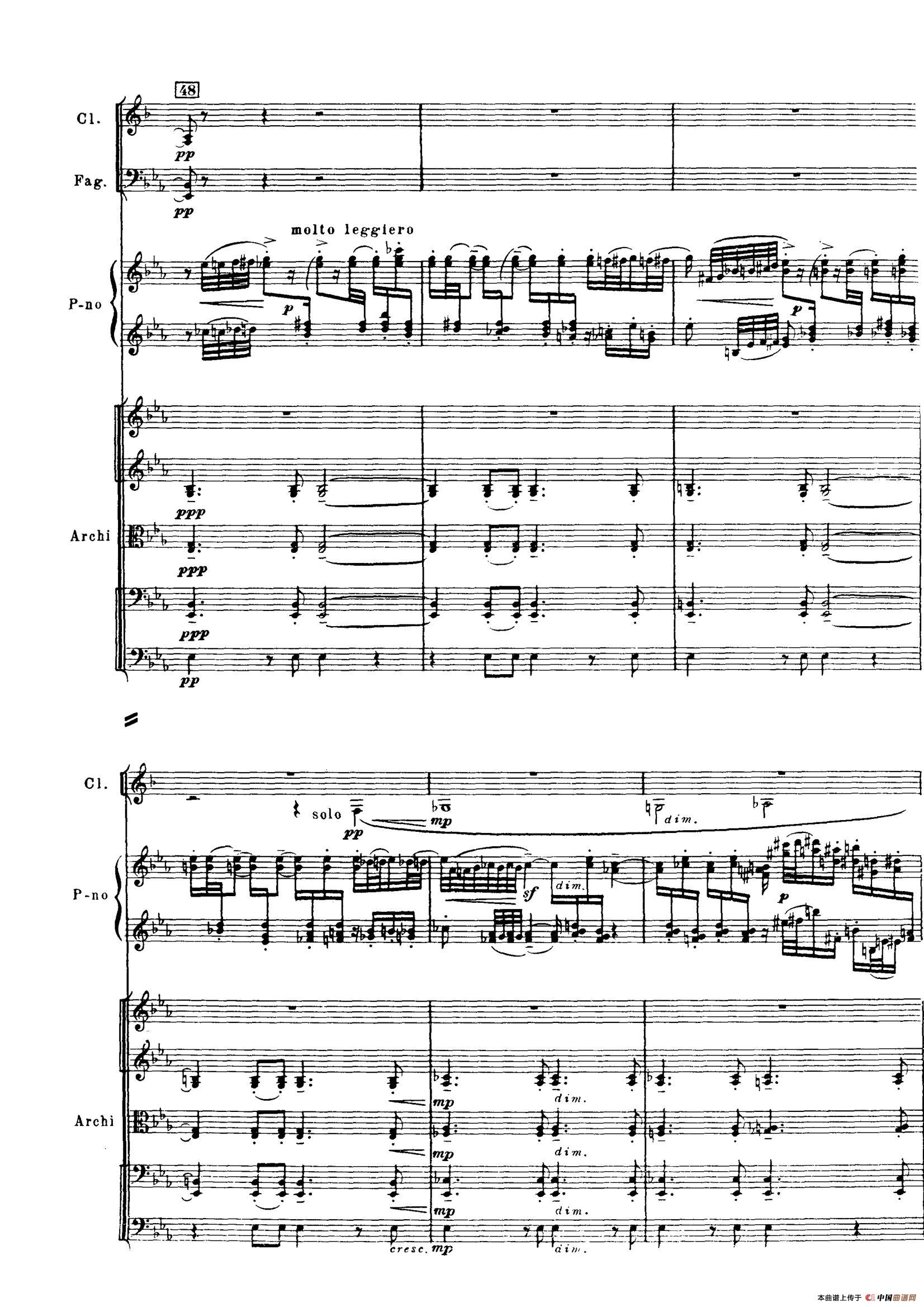 拉赫玛尼诺夫第三钢琴协奏曲总谱完整版（P81—