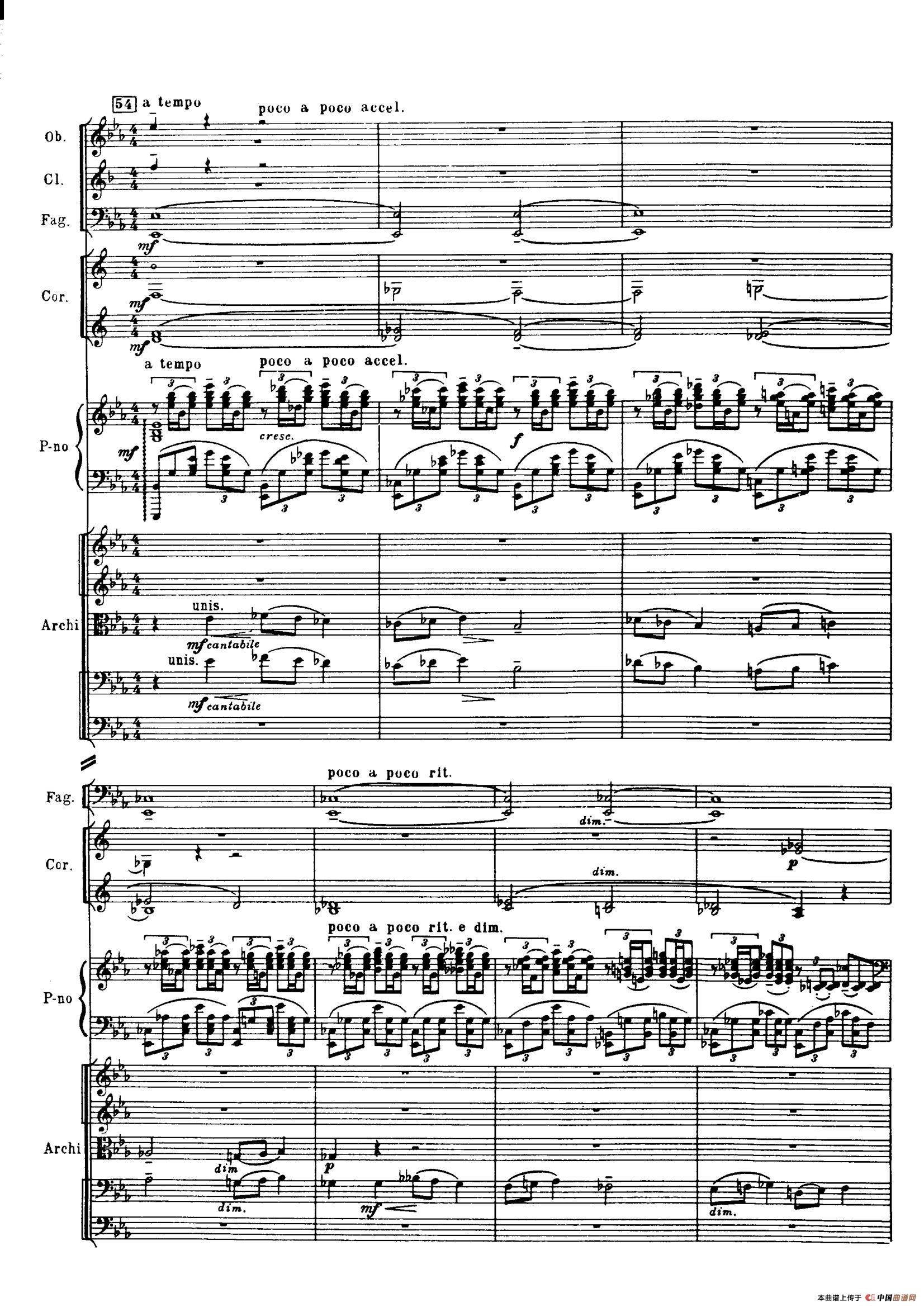 拉赫玛尼诺夫第三钢琴协奏曲总谱完整版（P81—