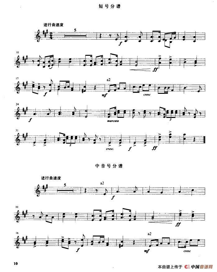 中华人民共和国国歌（管乐合奏分谱）