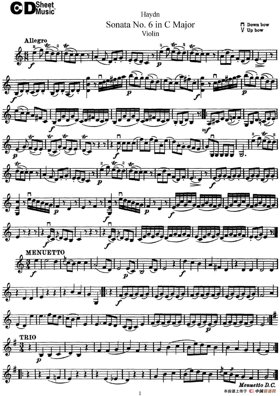 Violin Sonata No.6 in C Major