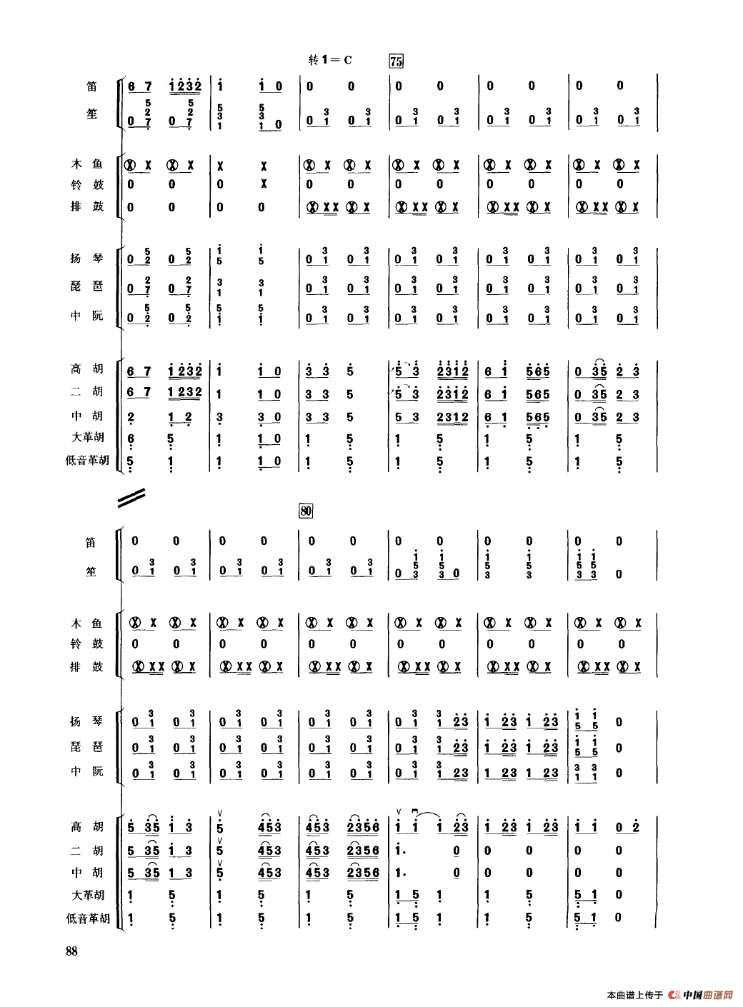 步步高（民乐合奏总谱）