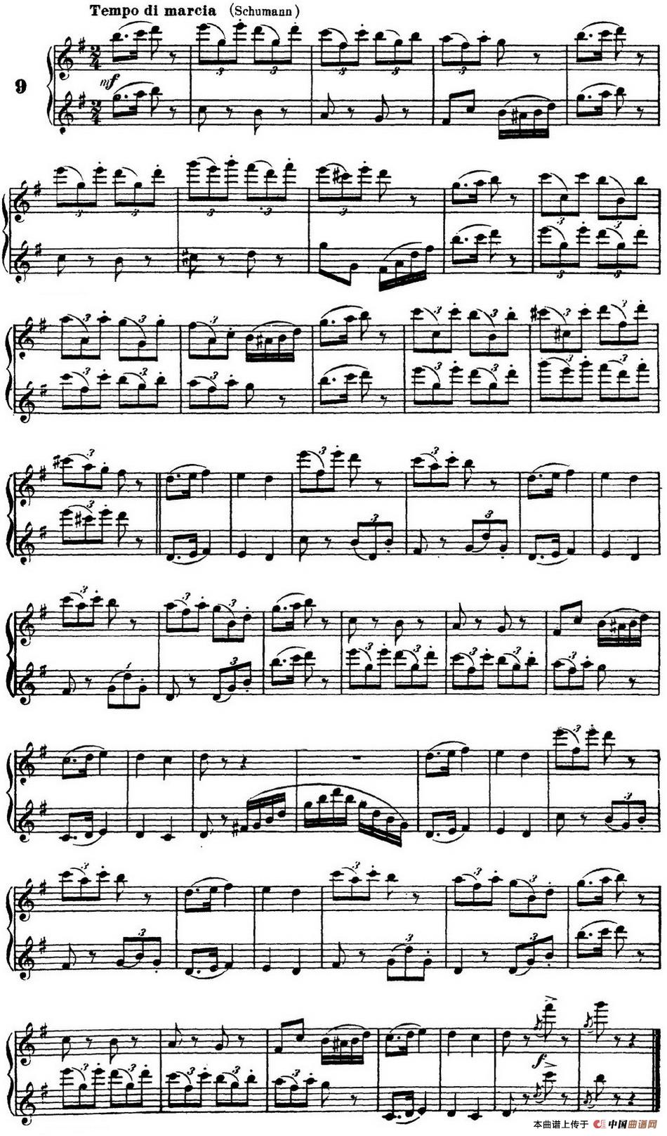 柯勒40首长笛提高练习曲OP.55（二重奏）（NO.9）